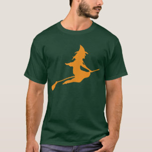 Broom Flying Witch Halloween 1180118 T-Shirt