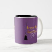 Broom Hair Keine Sorge Halloween-Tasse Zweifarbige Tasse (VorderseiteRechts)
