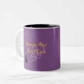 Broom Hair Keine Sorge Halloween-Tasse Zweifarbige Tasse (Vorderseite Links)