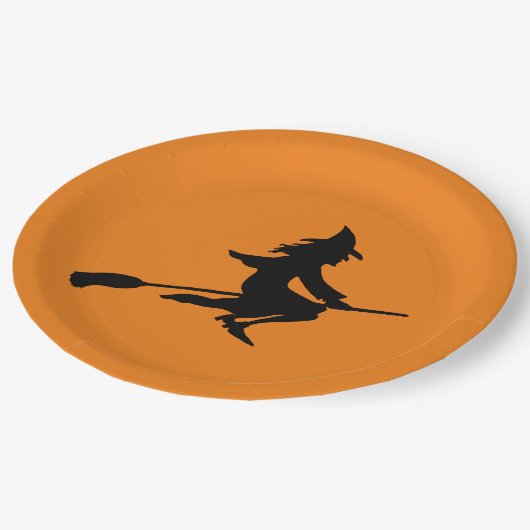 Broom Hexe Pappteller (Schrägansicht)