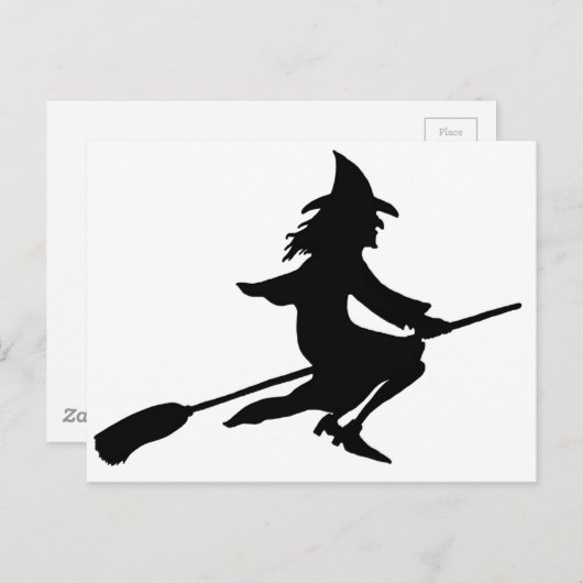 Broom Hexe Postkarte (Vorne/Hinten)