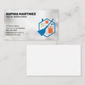 Broom Mop Bucked | Reinigungsdienste | Sparkle Visitenkarte (Vorne/Hinten)