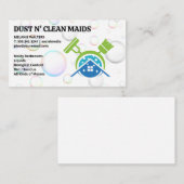 Broom Mop Logo | Blasen Visitenkarte (Vorne/Hinten)