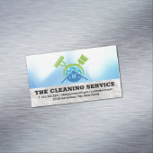 Broom Mop | Zuhause-Logo für Reinigungsartikel Magnetische Visitenkarte (Beispiel)