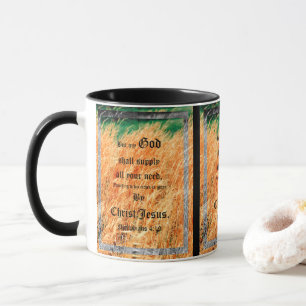 Broom Sage Abstract Philipper 4:19 Tasse