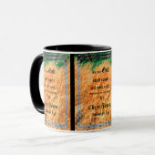 Broom Sage Abstract Philipper 4:19 Tasse (Vorderseite Links)