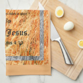 Broom Sage Abstrakt Philippians 4vs19 Geschirrtuch (Viertel Falte)