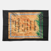 Broom Sage Abstrakt Philippians 4vs19 Geschirrtuch (Horizontal)