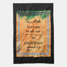 Broom Sage Abstrakt Philippians 4vs19 Geschirrtuch