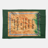 Broom Sage Abstrakt Philippians 4vs19 Geschirrtuch (Horizontal)