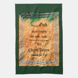 Broom Sage Abstrakt Philippians 4vs19 Geschirrtuch