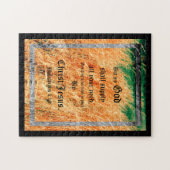 Broom Sage Abstrakt Philippians 4vs19 Puzzle (Horizontal)