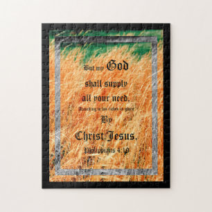 Broom Sage Abstrakt Philippians 4vs19 Puzzle