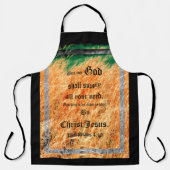 Broom Sage Abstrakt Philippians 4vs19 Schürze (Vorderseite)