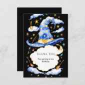 Broom Simple Magic Wizard Geburtstag Dankeskarte (Vorne/Hinten)