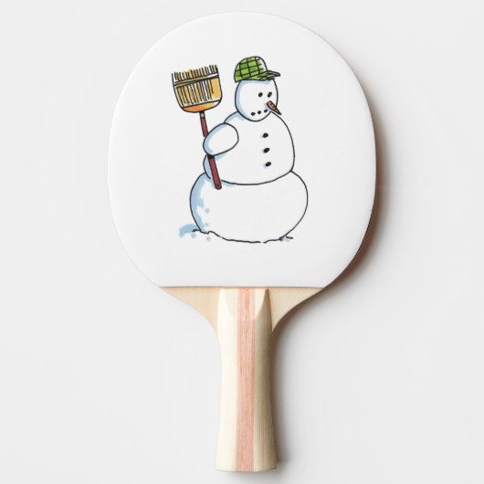 Broom Snowman Tischtennispaddel Tischtennis Schläger (Vorderseite)