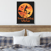 Broom surfhexen - Funny Halloween Leinwanddruck (Insitu (Schlafzimmer))