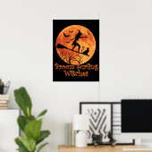 Broom surfhexen - Funny Halloween Poster (Heimbüro)