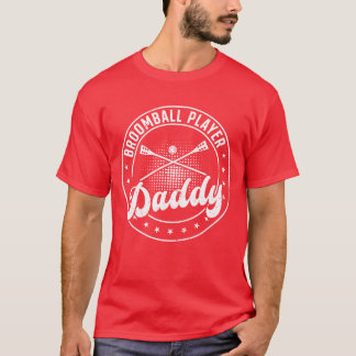 Broomball-Sport Broomball-Spieler Daddy-Geschenk T-Shirt