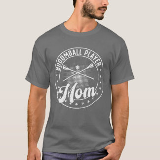Broomball-Sport Broomball-Spieler Mutter retro T-Shirt
