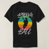 Broomball Stick Game Ball Helmet Gift 5 T-Shirt (Design vorne)