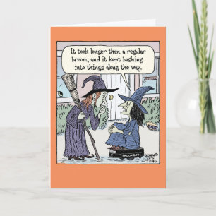 Broombot Halloween Karte