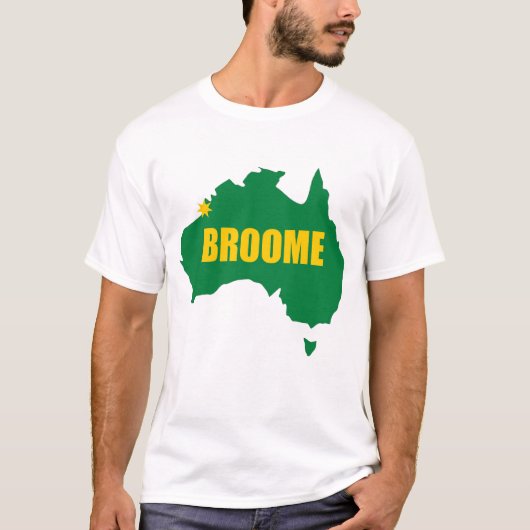 Broome Grün und Goldkarten-T - Shirt (Vorderseite)