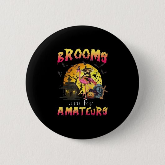 Broome sind für Flamingo Halloween Button (Vorderseite)