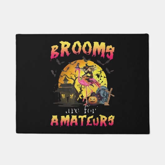 Broome sind für Flamingo Halloween Fußmatte (Vorderseite)