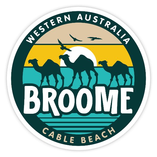 Broome, Western Australien Aufkleber