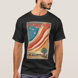 Broomfield Colorado USA Vintage-Reise Tourismus T-Shirt