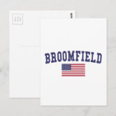 Broomfield US-Flagge Postkarte (Vorne/Hinten)