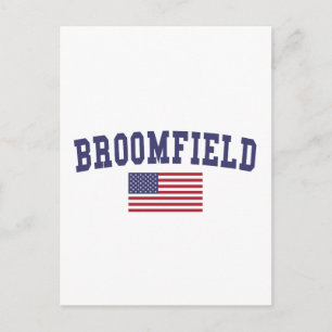 Broomfield US-Flagge Postkarte