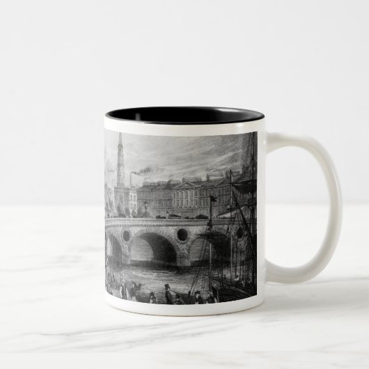 Broomielaw Brücke, Carlton Platz Zweifarbige Tasse (Rechts)