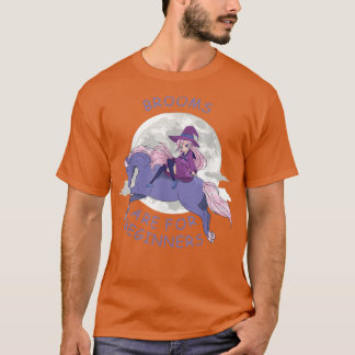 Brooms Are For Beginners Anime Witch 341  T-Shirt