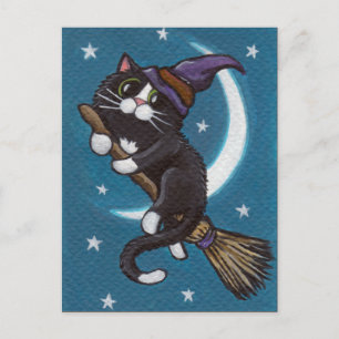Broomstick - Halloween Postkarte