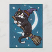 Broomstick - Halloween Postkarte (Vorderseite)