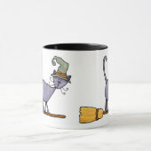 Broomstick Kitty-Tasse Tasse (Zentrum)