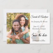 Broomstick Wedding Foto Save the Date (Vorderseite)
