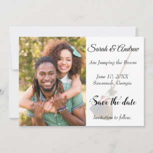 Broomstick Wedding Foto Save the Date