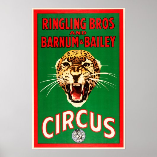 BROS & BARNUM BAILEY American CIRCUS Ad. Poster (Vorne)