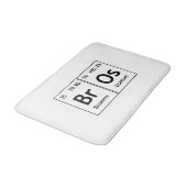 BrOs Chemistry Periodic Table Words Element Symbol Badematte (Schrägansicht)