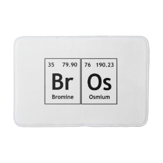 BrOs Chemistry Periodic Table Words Element Symbol Badematte