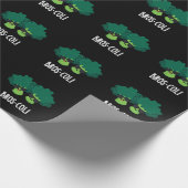 Bros-coli Funny Veggie Broccoli Pun Dark BG Geschenkpapier (Ecke)