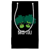 Bros-coli Funny Veggie Broccoli Pun Dark BG Kleine Geschenktüte (Vorderseite)