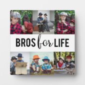 Bros for Life Brothers Foto Collage Typografy Fotoplatte (Vorderseite)