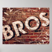 Bros Illustration Poster (Vorne)