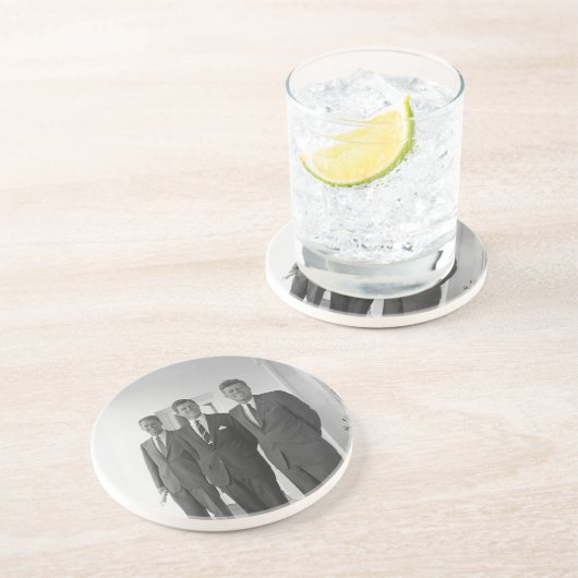 Bros, Präsident John Kennedy, Robert & Ted Getränkeuntersetzer (Seite)