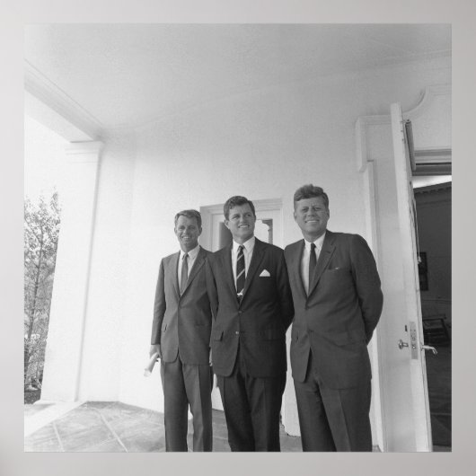Bros, Präsident John Kennedy, Robert & Ted Poster (Vorne)