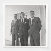 Bros, Präsident John Kennedy, Robert & Ted Serviette (Vorderseite)